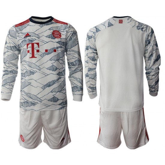 Camisola Bayern de Munique Criança Equipamento Terceiro 2021-2022 Manga Comprida